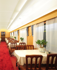 shangri-la express train restaurant car