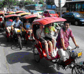 ride on a trishaw